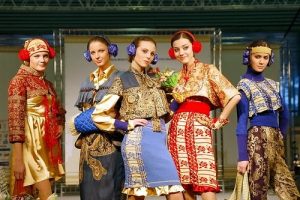 colorful russian costume